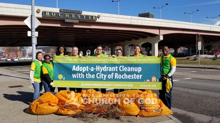 Rochester Adopt-a-Hydrant Cleanup