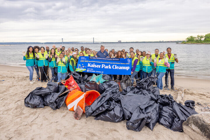 Kaiser Park and Beach Cleanup in Brooklyn 