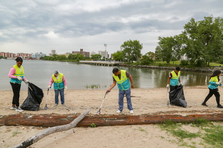 Kaiser Park and Beach Cleanup in Brooklyn 