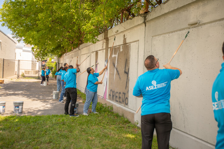 ASEZ Graffiti Removal in Downtown Syracuse - WMSCOG New York