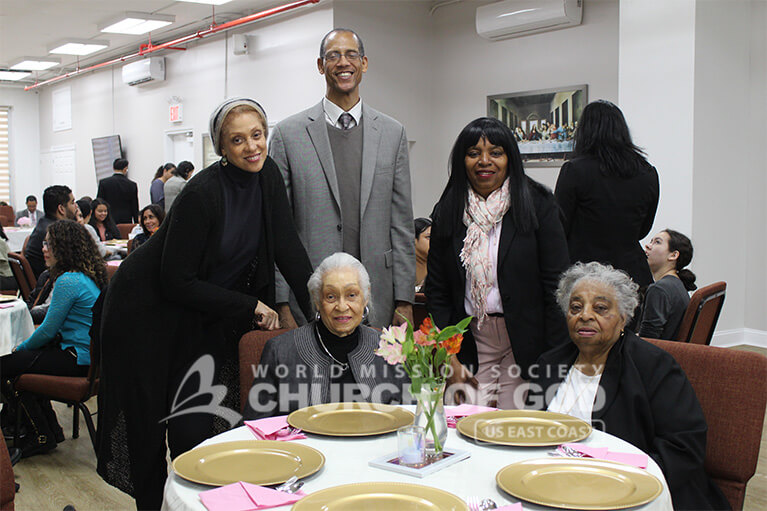 A family celebrating Mother's Day 2019 at the World Mission Society Church of God.