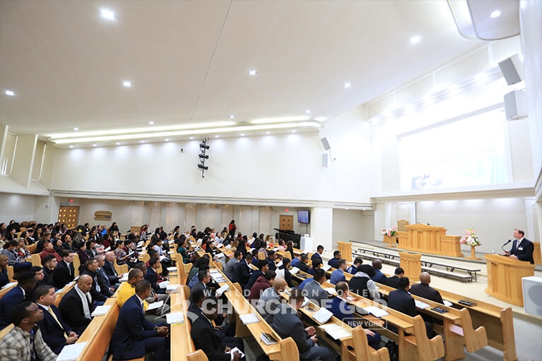 Group Bible study during the Welcome Festival on November 10, 2019.