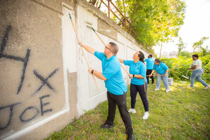 ASEZ Graffiti Removal in Downtown Syracuse