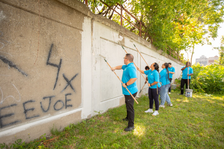 ASEZ Graffiti Removal in Downtown Syracuse