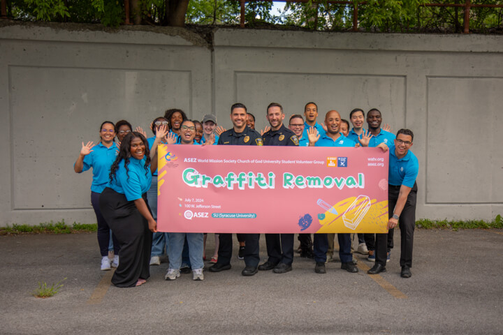 ASEZ Graffiti Removal in Downtown Syracuse