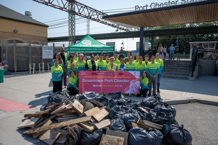 ASEZ WAO Green Earth Cleanup in Port Chester, NY