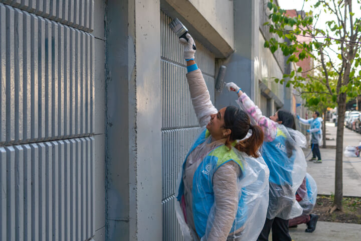 ASEZ Graffiti Removal at Lehman College
