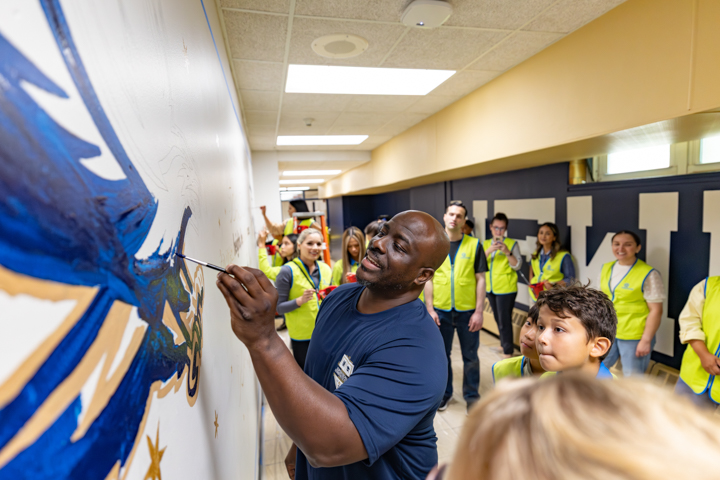 ASEZ STAR Mural Painting at South Middle School in Newburgh