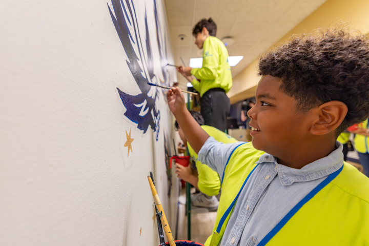 ASEZ STAR Mural Painting at South Middle School in Newburgh