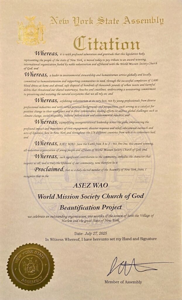 ASEZ WAO Morningside Park Cleanup